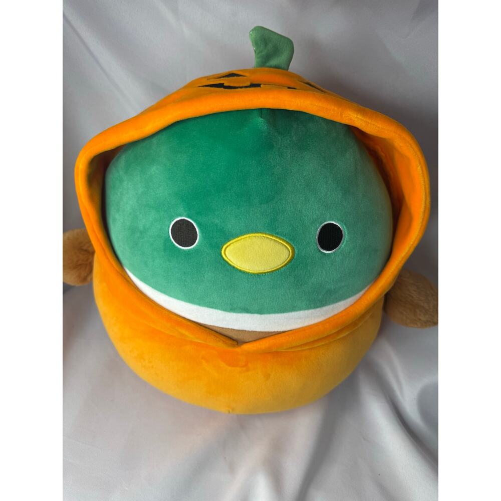Squishmallows Avery The Mallard Duck Pumpkin 12” Halloween - NWT